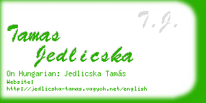 tamas jedlicska business card